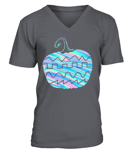 Synthesizer Pumpkin Colorful V-Neck T-shirt