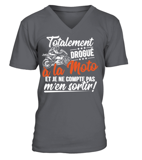 TOTALEMENT DROGUE A LA MOTO - Coffee Mug (colored) V-Neck T-shirt