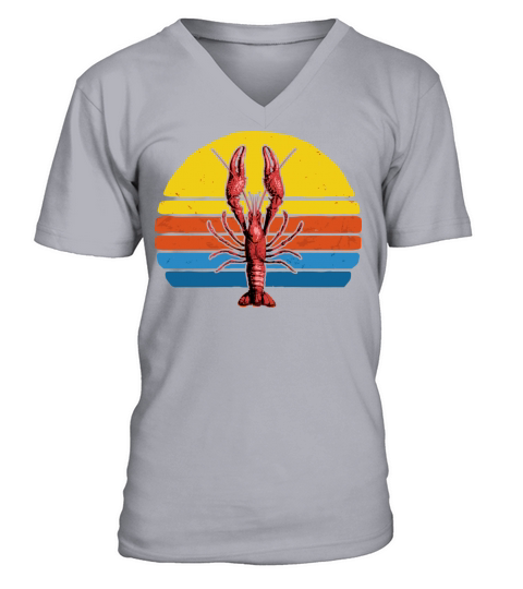 Vintage Crawfish 80S Louisiana Crawdad V-Neck T-shirt
