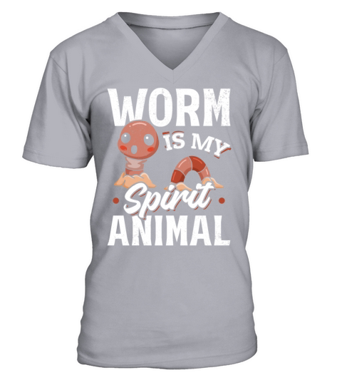 Worm Is My Spirit Animal Worm Lover Worm V-Neck T-shirt