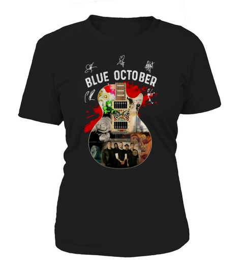Blue October guitar signatures shirt Women's T-Shirt