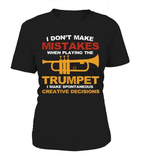 Funny Trumpeter Trumpet Player Vintage Gifts Women's T-Shirt