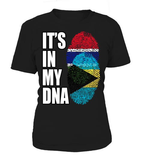 Gambian And Bahamian Mix Heritage DNA Flag Women's T-Shirt