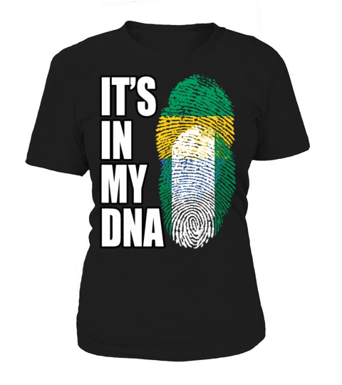 Gambian And Nigerian Mix Heritage DNA Flag Women's T-Shirt