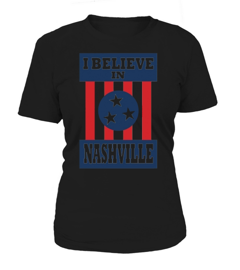 I Believe In Nashville Flag Vintage Style Women's T-Shirt