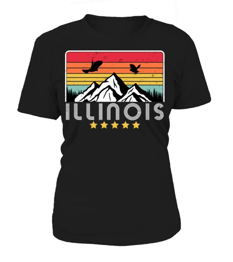 Illinois Retro Vintage IL USA Women's T-Shirt