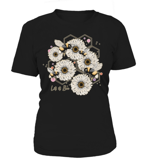 Let It Bee Hand Drawn Sweet Bees Beekeeper Line Women's T-Shirt
