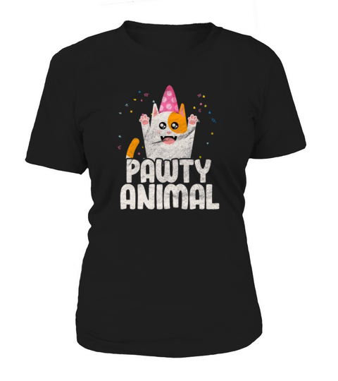 Pawty Animal Cat Vintage Women's T-Shirt