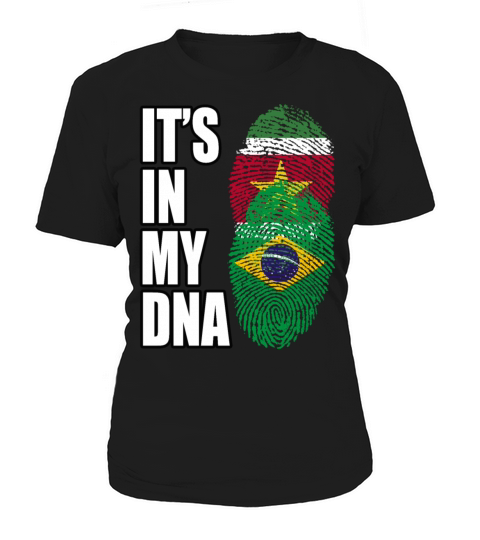 Surinamese And Brazilian Vintage Heritage DNA Flag Women's T-Shirt