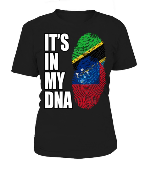 Tanzanian And Samoan Vintage Heritage DNA Flag Women's T-Shirt