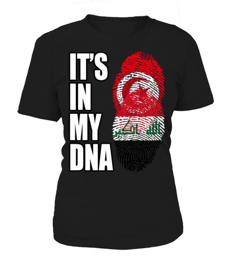 Tunisian And Iraqi Mix Heritage DNA Flag Women's T-Shirt