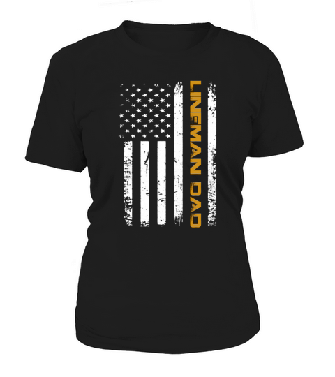 Vintage USA Lineman Dad American Flag Father’s Day shirt - Baby Onesie Women's T-Shirt