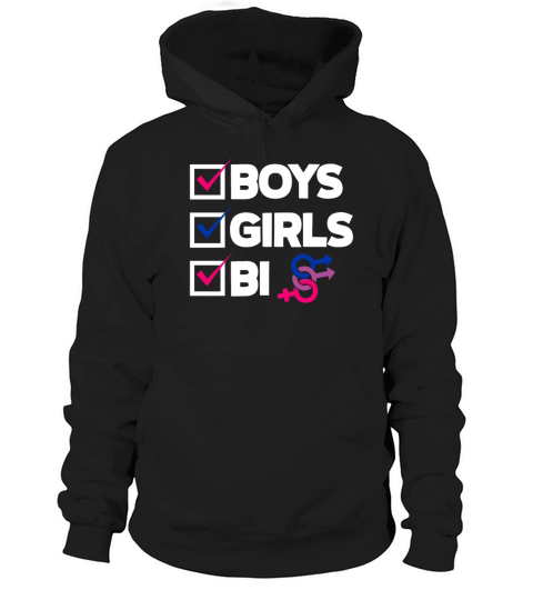 Boys Girls Bi Funny Bisexual Bi Pride Gift Hoodie Unisex