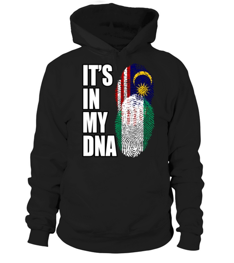 Malaysian And Nigerian Mix Heritage DNA Flag Hoodie Unisex