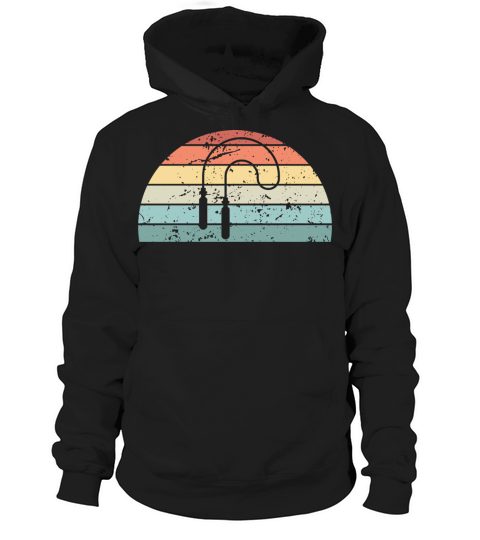 Retro Skipping Sunset Vintage rope Sunrise Hoodie Unisex