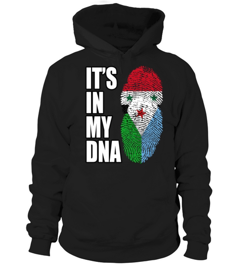 Syrian And Djiboutian Vintage Heritage DNA Flag Hoodie Unisex