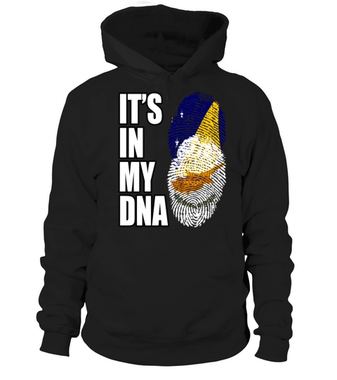 Tokelauan And Cypriot Mix Heritage DNA Flag Hoodie Unisex