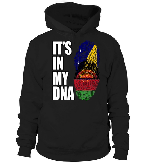 Tokelauan And Malawian Mix Heritage DNA Flag Hoodie Unisex