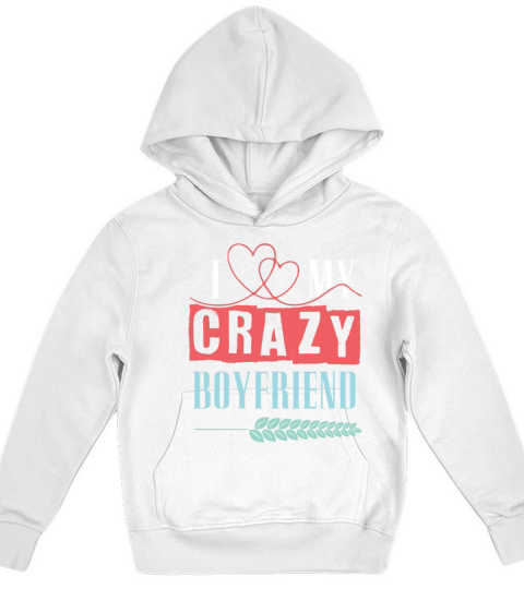 i love my crazy friend Kids Hoodie