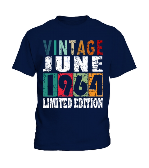 1964 vintage born in June gift Kids T-Shirt