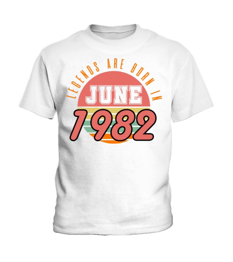 1982 vintage born in June gift Kids T-Shirt