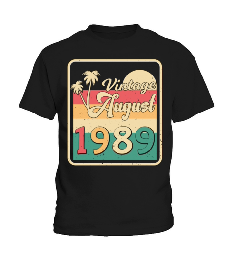 1989 August Vintage Kids T-Shirt