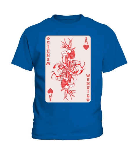 Folk Creature Wendigo Card Halloween Cryptid Kids T-Shirt