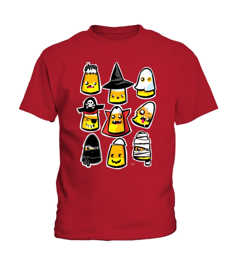 Funny Halloween Holiday Candy Corn Kawaii Cute Womens Funny Gift shirt Kids T-Shirt