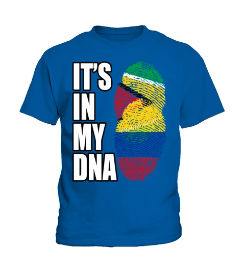 Guyanese And Colombian Mix Heritage DNA Flag Kids T-Shirt