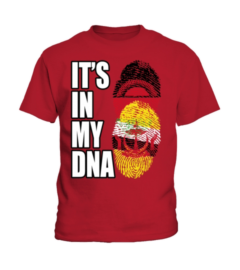 Malawian And Bruneian Mix Heritage DNA Flag Kids T-Shirt