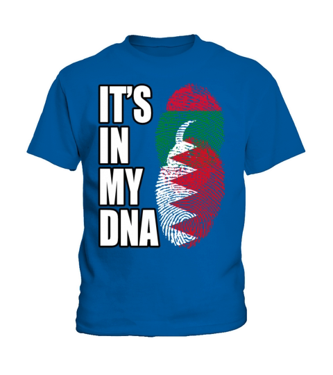 Maldivian And Bahraini Mix Heritage DNA Flag Kids T-Shirt