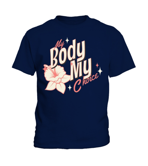 My Body My Choice Vintage Typography Kids T-Shirt