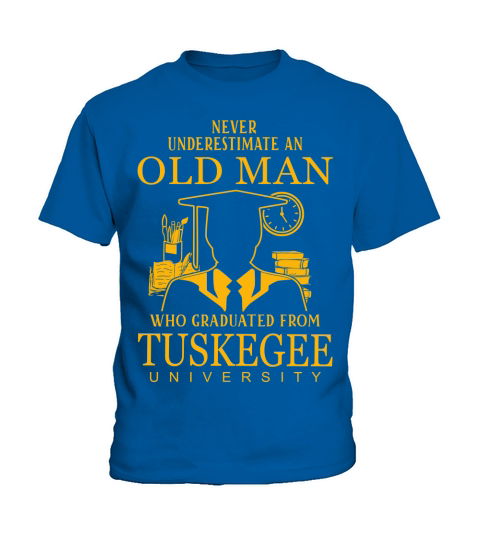 never underestimate an old man who graduated from Tuskegee University Kids T-Shirt
