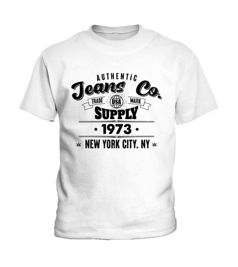 New York City Born In 1973 Vintage Birthday Kids T-Shirt