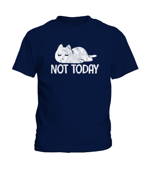 Not Today Cat Vintage Kids T-Shirt