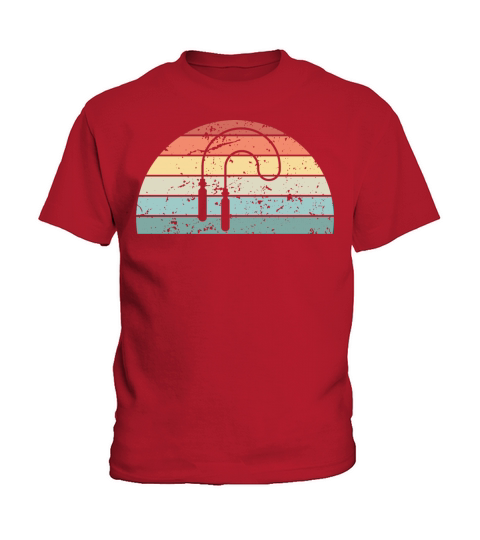Retro Skipping Sunset Vintage rope Sunrise Kids T-Shirt