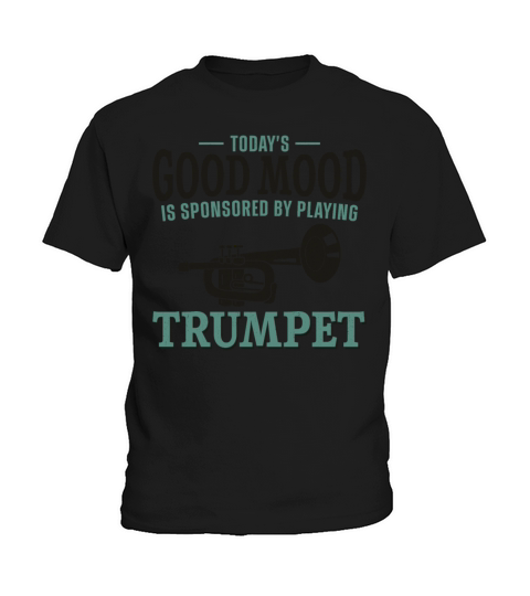 Trumpet Player Vintage Todays Kids T-Shirt
