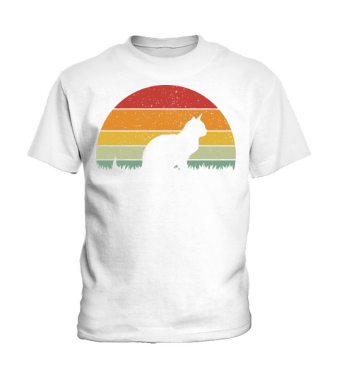 Vintage Retro Cat Vintage Cat Kids T-Shirt