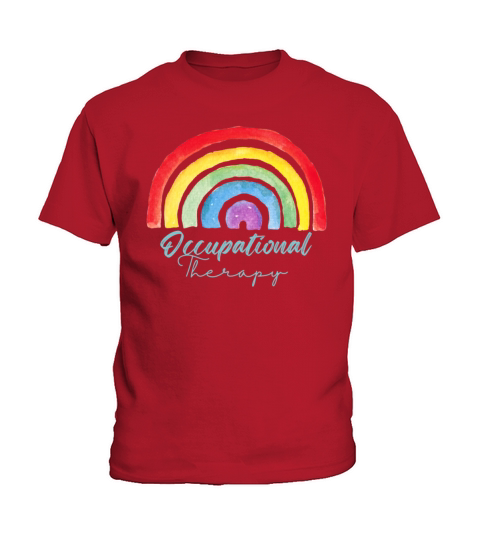 Watercolor Rainbow Occupational Therapy Kids T-Shirt
