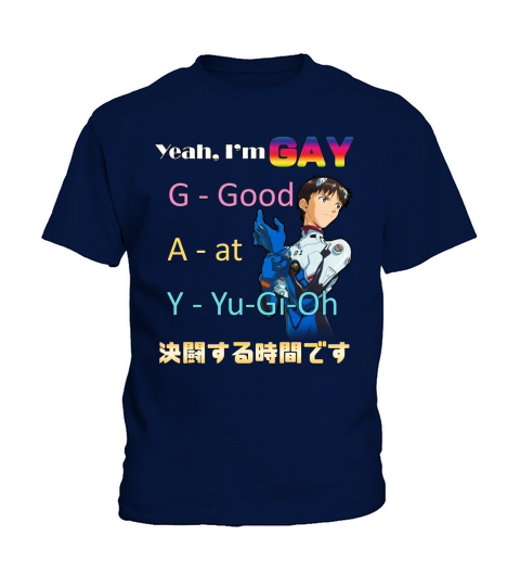 Yeah i’m gay good at yugioh shirt Kids T-Shirt