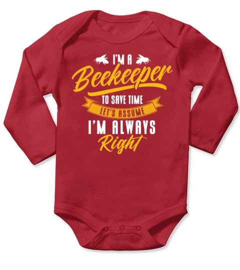 Beekeeping Apiculturist Bee Support Beekeeper Long Sleeve Baby One-Piece