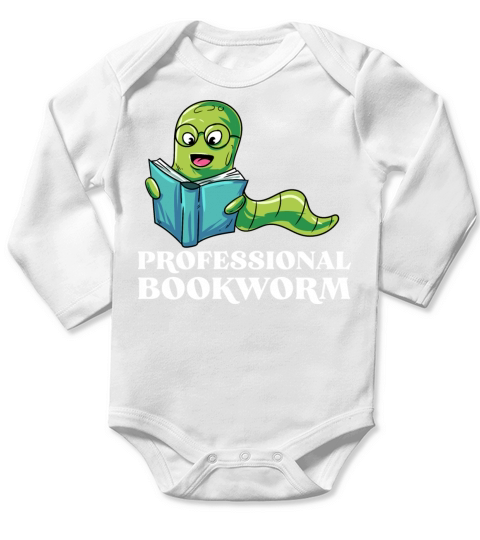 Bookworm Book Love Gift Long Sleeve Baby One-Piece