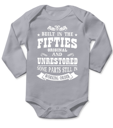 BUILT IN THE FIFTIES ORIGINAL AND UNRESTORED Long Sleeve Baby One-Piece