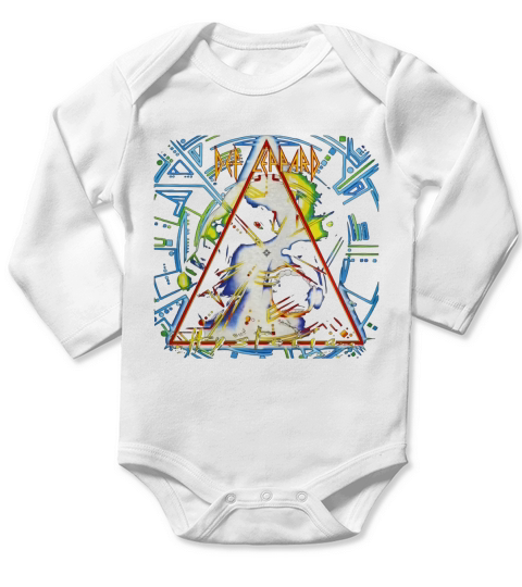 Def Leppard - Hysteria T-Shirt Long Sleeve Baby One-Piece