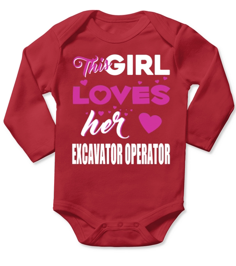 EXCAVATOR OPERATOR Long Sleeve Baby One-Piece