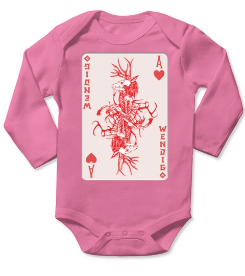 Folk Creature Wendigo Card Halloween Cryptid Long Sleeve Baby One-Piece