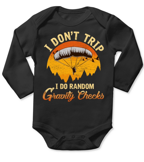 Funny Paragliding Paraglider Hang Glider Pilots Qu Long Sleeve Baby One-Piece