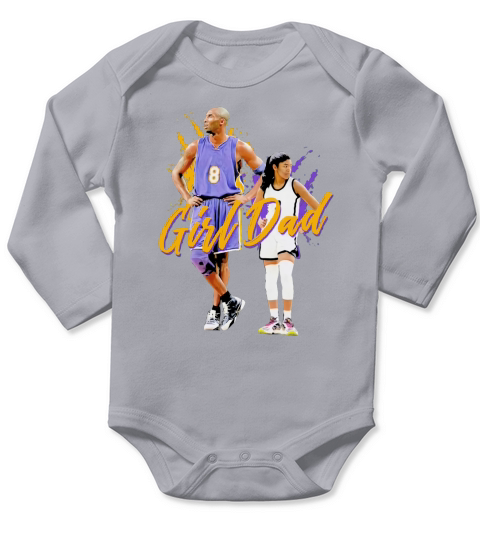 Girl Dad Kobe and Gigi Bryant Dad And Daughter Father’s Day Long Sleeve Baby One-Piece