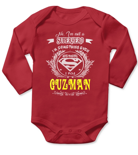 GUZMAN . GUZMAN superhero Long Sleeve Baby One-Piece