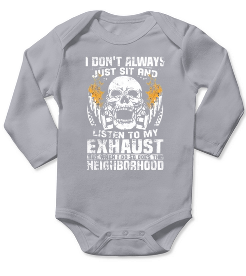 MECHANIC - SKULL Long Sleeve Baby One-Piece